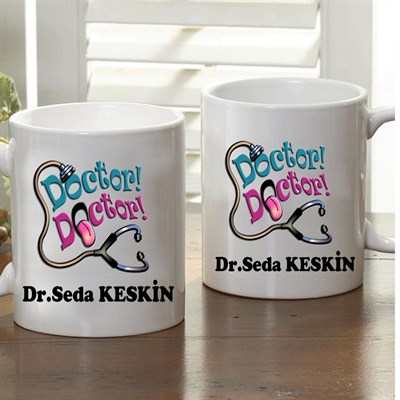 Kişiye Özel Tasarım Doktor Kupa Bardak