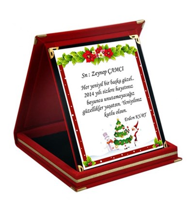 Kişiye Özel Yeni Yıl Ödül Büyük Boy Plaket