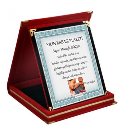 Kişiye Özel Yılın Babası Ödül Orta Boy Plaket