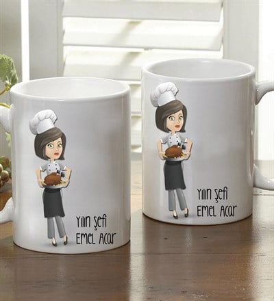 Kişiye Özel Yılın Şefi Kupa Bardak