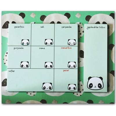 Kiwoodesign Panda Haftalık Planlayıcı HP05