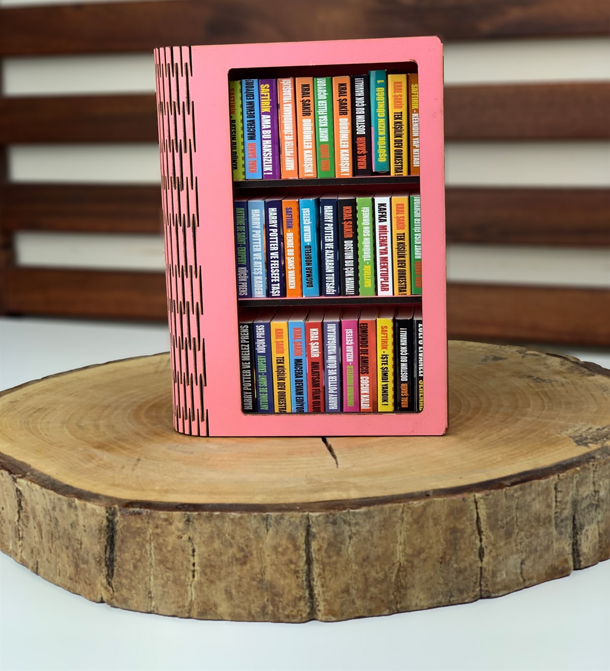 Kokulu Mini Pembe KitaplıkGiftmodaMini-Pembe-Kitaplık