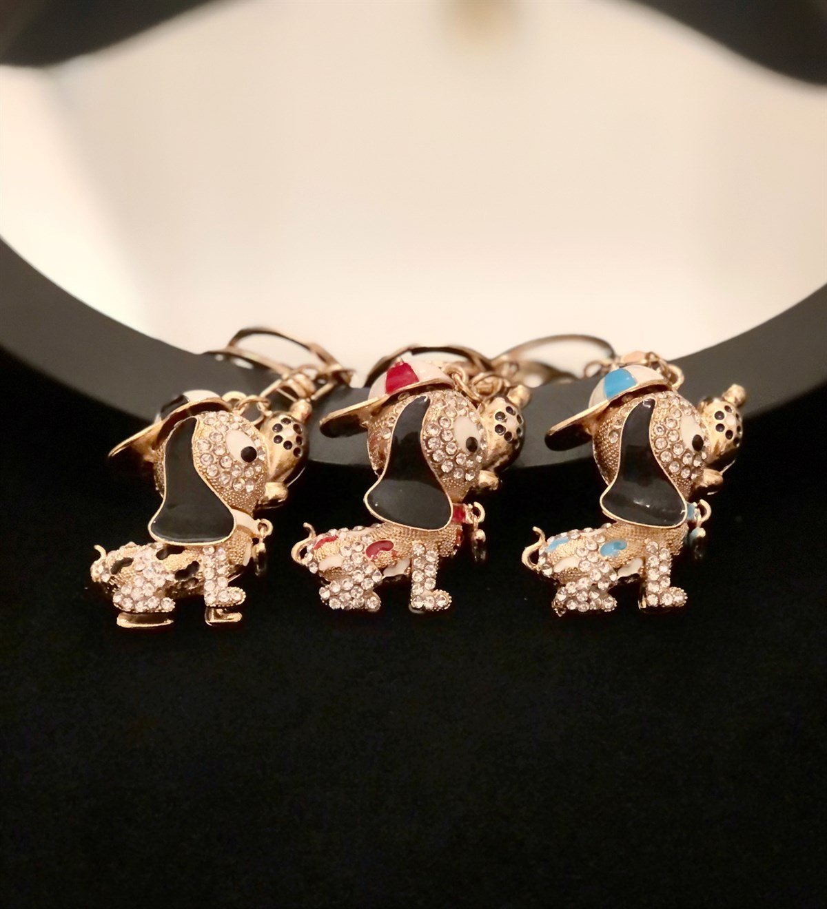 Köpek Figürlü Taşlı AnahtarlıkGiftmodaGman100006