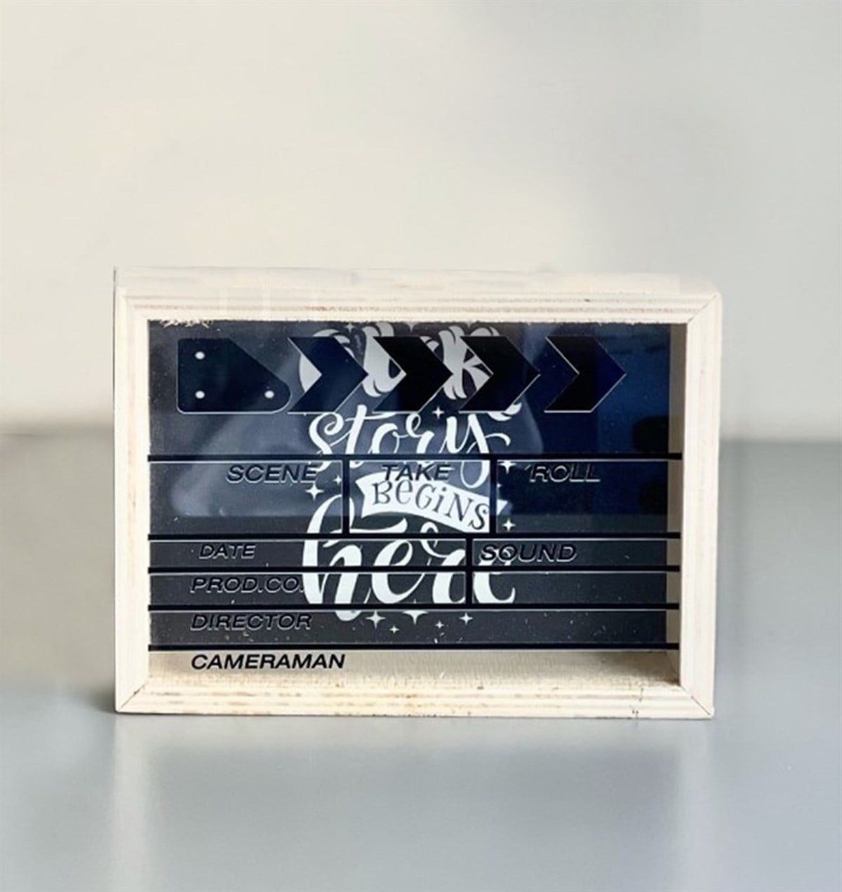 Klaket Tasarımlı Ahşap Kumbara	giftmodaGmk100003