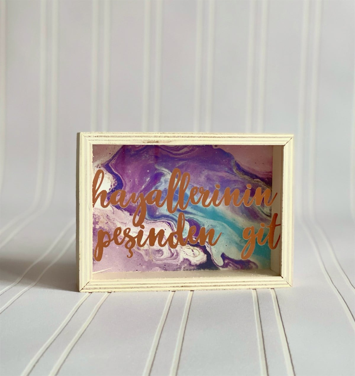 Hayallerinin Peşinden Git Tasarımlı Ahşap KumbaragiftmodaGmk100001