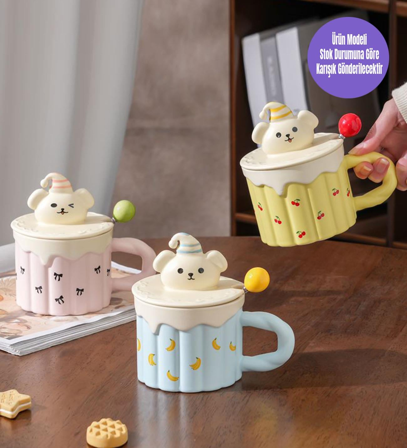 Tatlı Ayıcık Temalı Seramik KupagiftmodaBM-2009