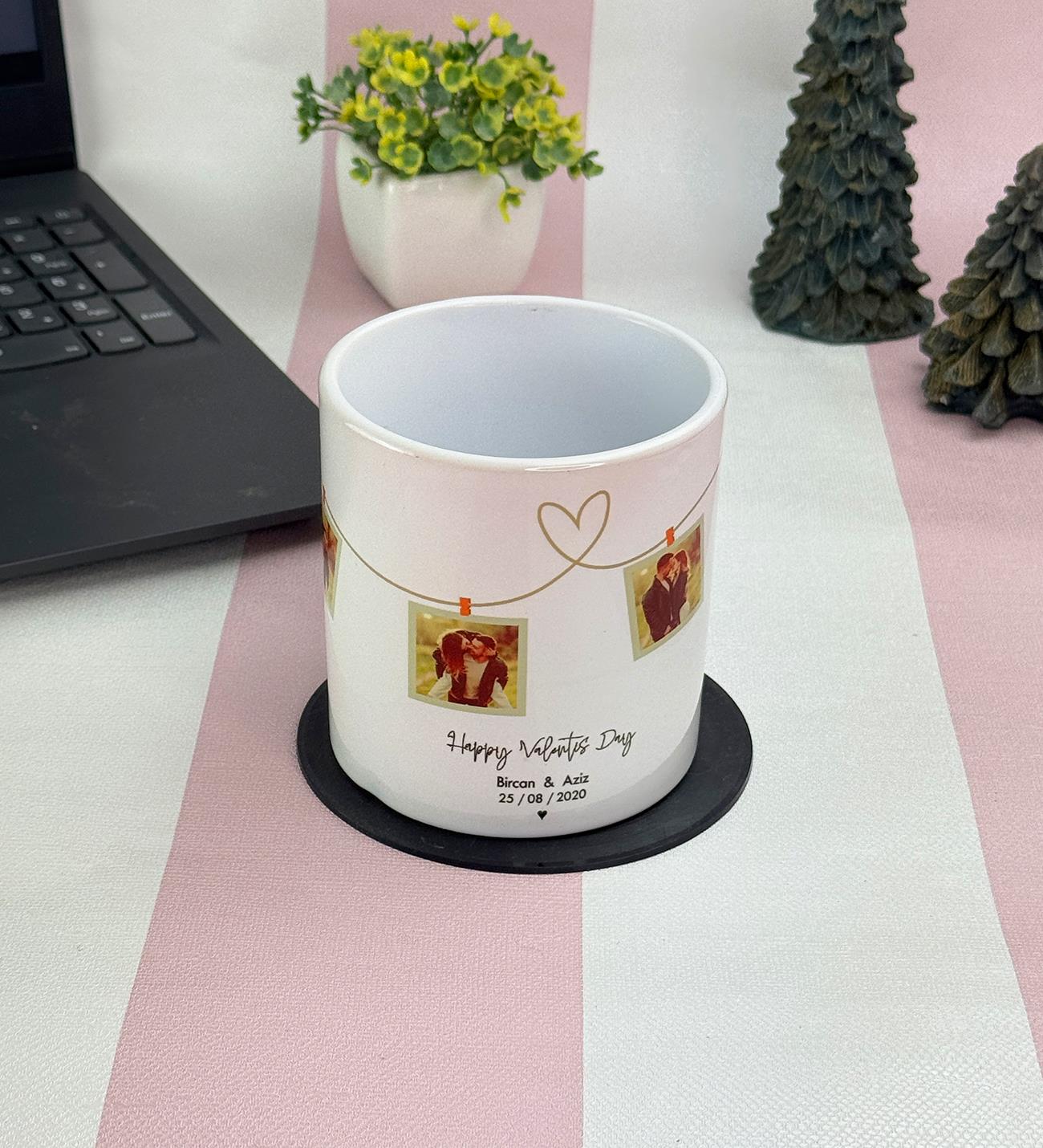 Kişiye Özel Fotoğraflı İsimli Kupa BardakgiftmodaGmkp100646