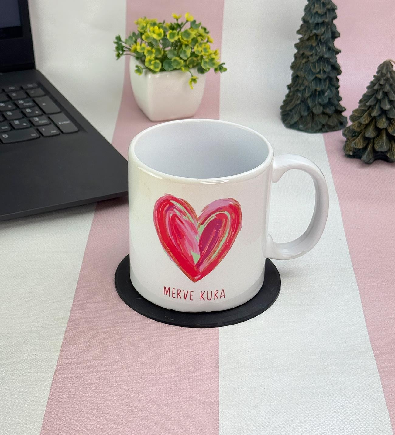 Kişiye Özel Aşkın Sıcak Dokunuşu Tasarımlı Kupa BardakgiftmodaGmkp100643