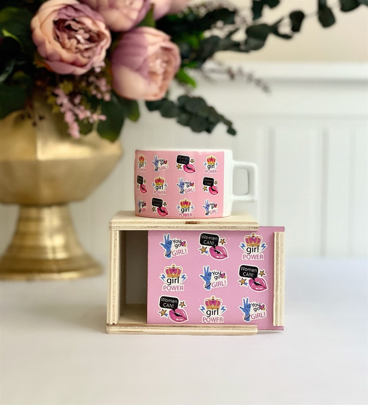 Woman Can Tasarımlı Kutulu KupaGiftmodaGmkp100143