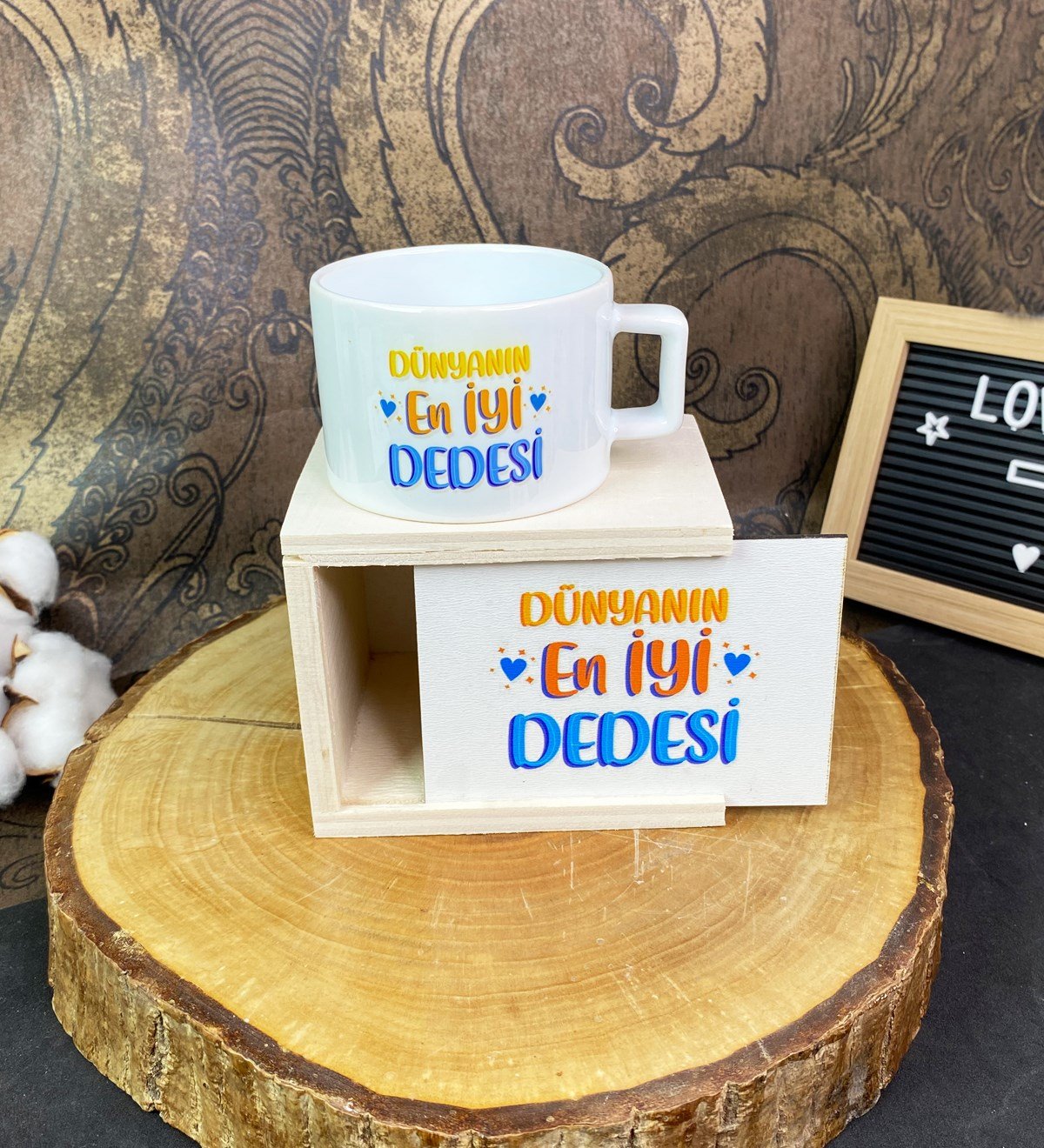 Dünyanın En İyi Dedesi Tasarımlı Kutulu KupagiftmodaGmkp100602