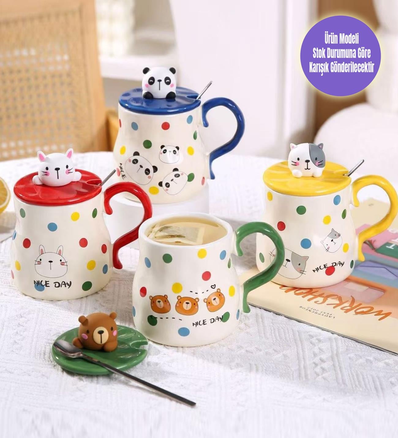 Mutlu Sabahlar Temalı Seramik KupagiftmodaBM-1969