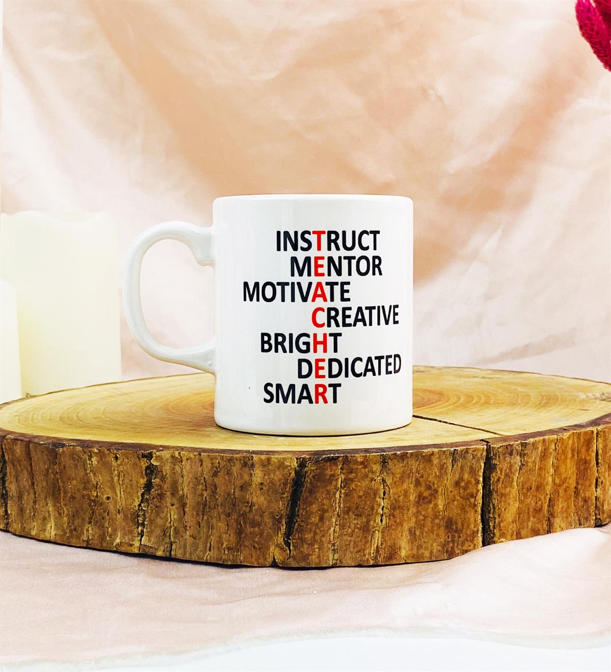 Öğretmen Motto Tasarımlı Kupa BardakgiftmodaGmkp100612