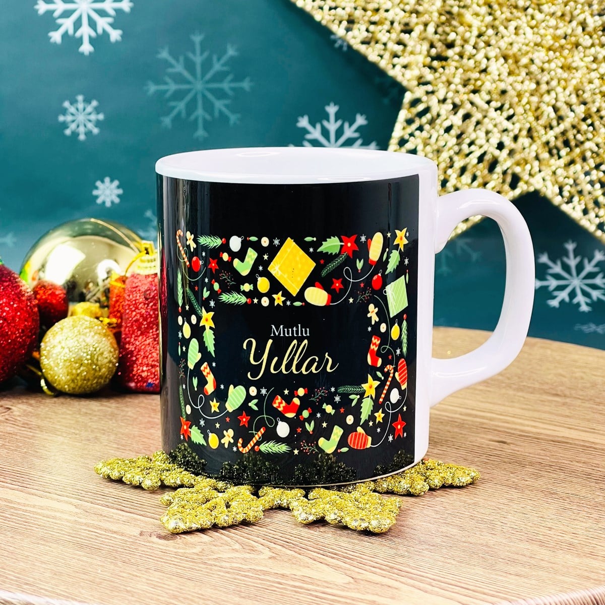 Mutlu Yıllar Yılbaşı Tasarımlı KupagiftmodaGmkp100377