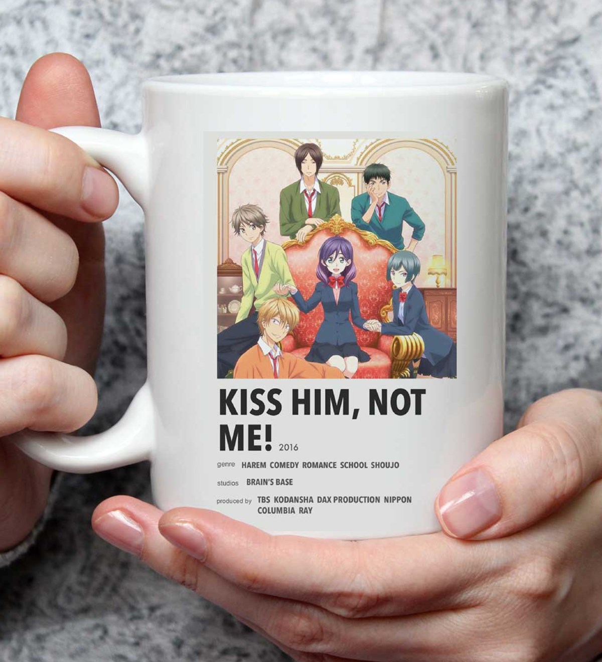Kiss Him Not Me Anime Tasarımlı Kupa BardakgiftmodaGmkp100485