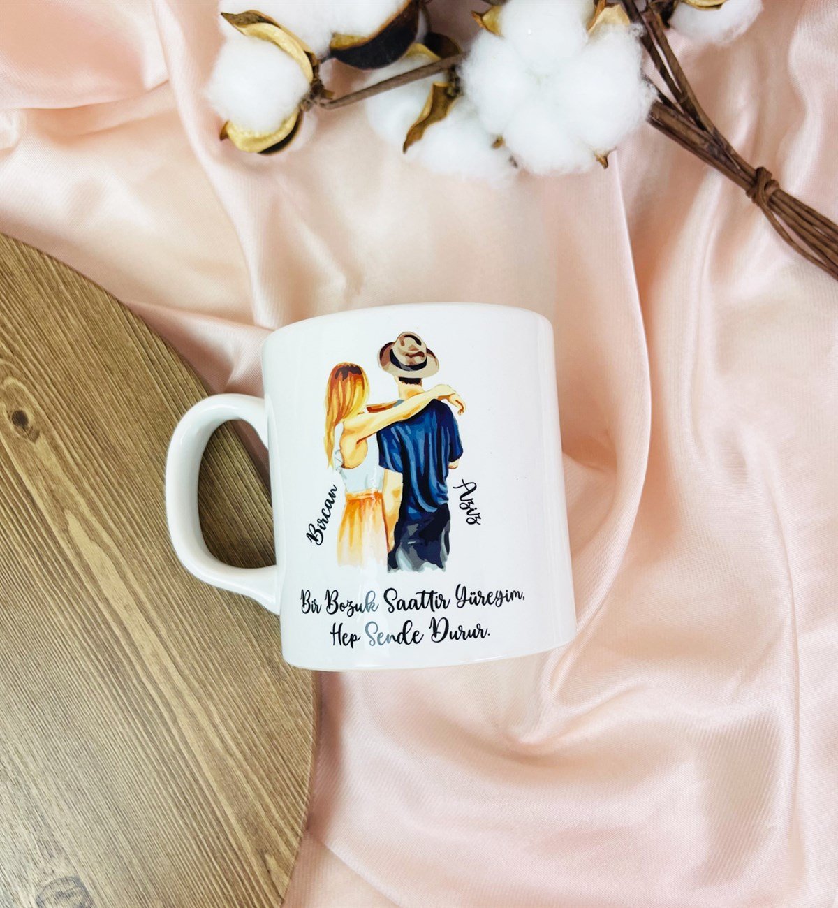Kişiye Özel Aşıklar Tasarımlı Kupa BardakgiftmodaGmkp100380