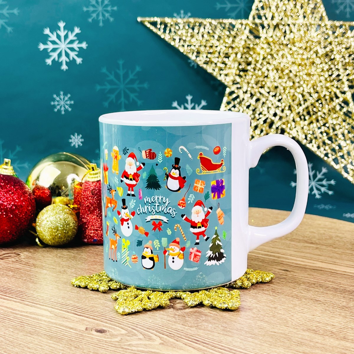 Mutlu Noeller Yılbaşı Tasarımlı KupagiftmodaGmkp100374