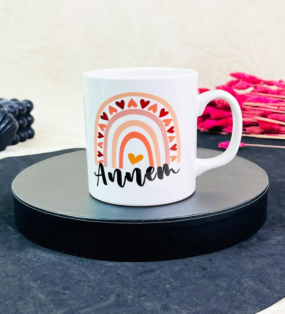 Gökkuşağı Annem Tasarımlı Kupa BardakgiftmodaGmkp100553