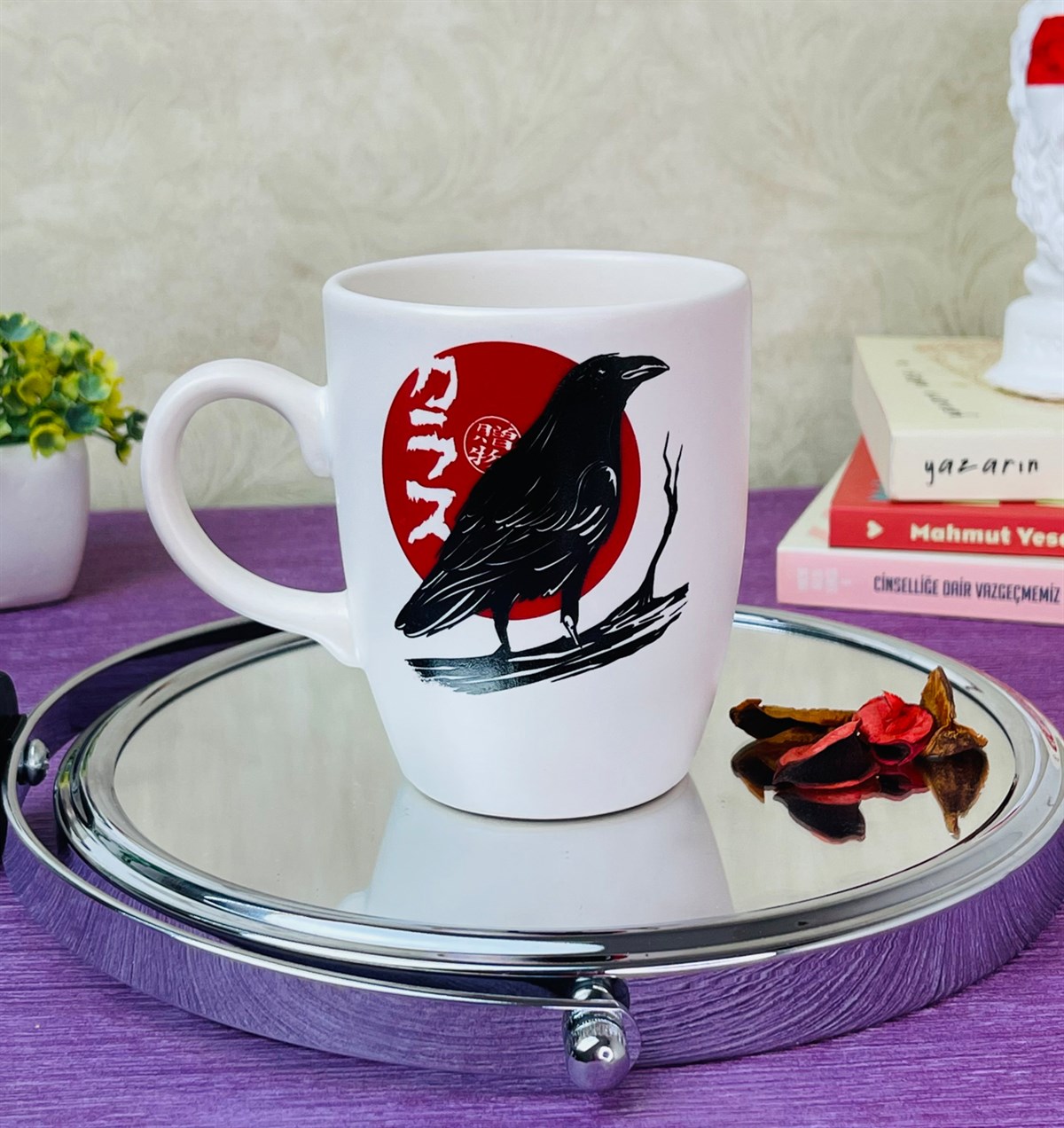 Bilge Karga Tasarımlı 9 Cm Kupa BardakgiftmodaGmkp100297