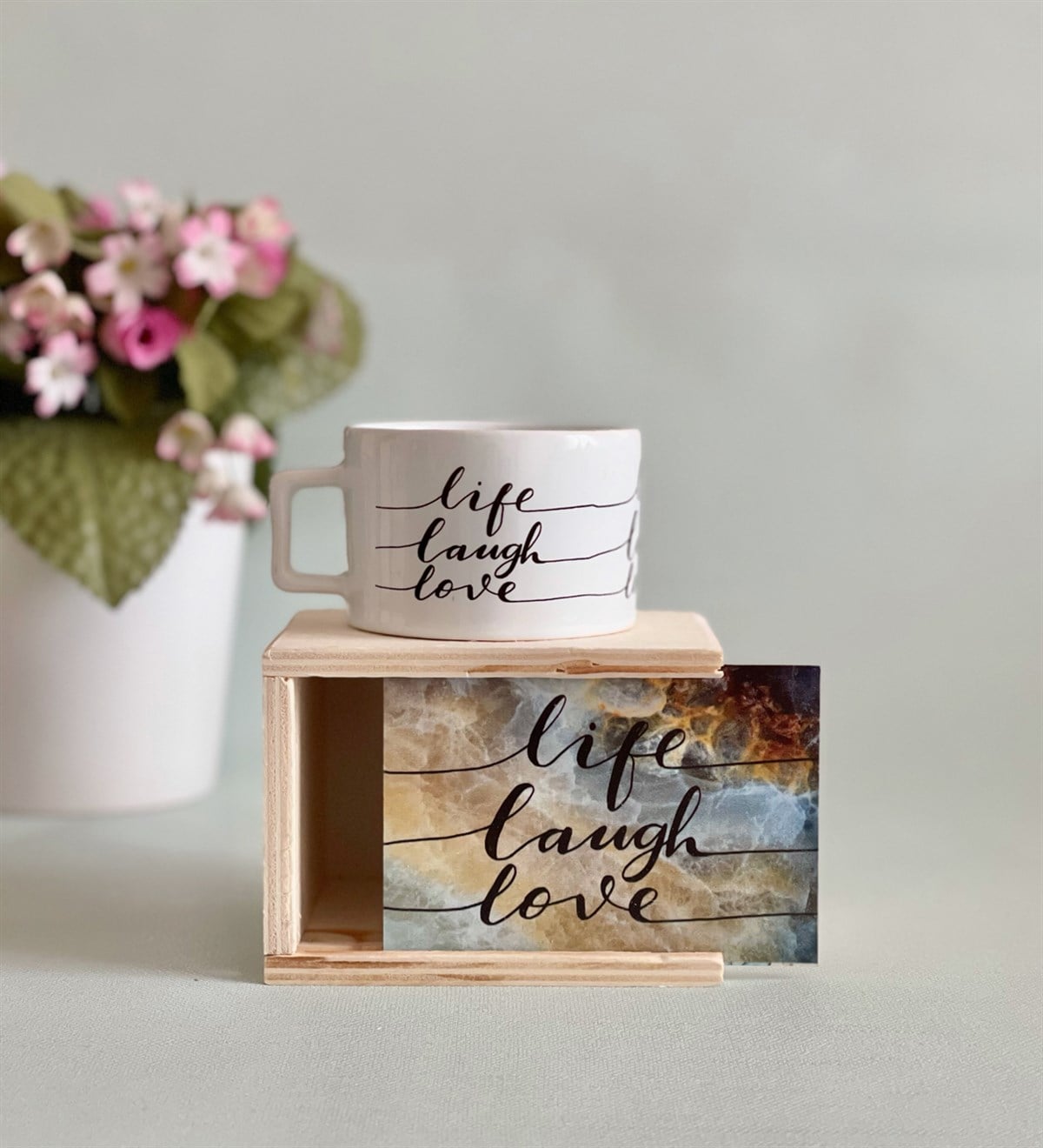 Life Loung Love Tasarımlı Kutulu KupaGiftmodaGmkp100165