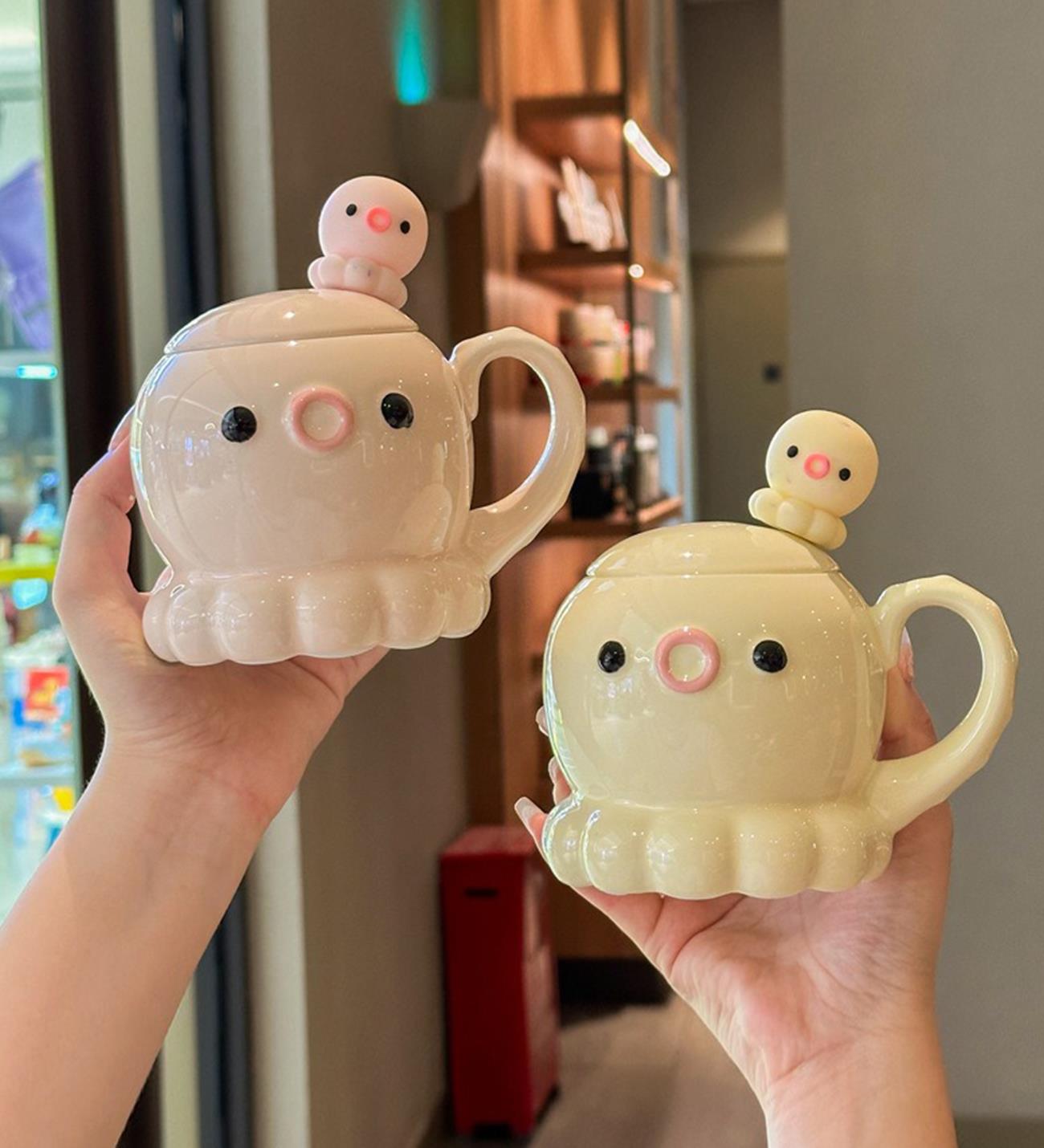 Sevimli Ahtapot Temalı Seramik KupagiftmodaBM-1959