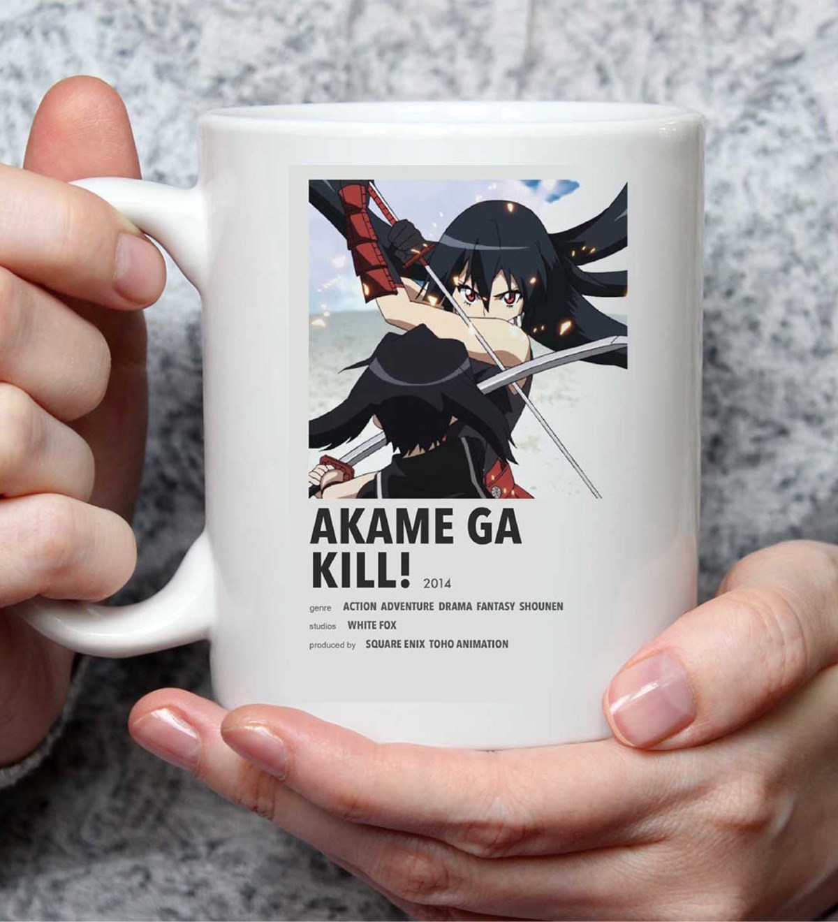 Akame Ga Kill Anime Tasarımlı Kupa BardakgiftmodaGmkp100443