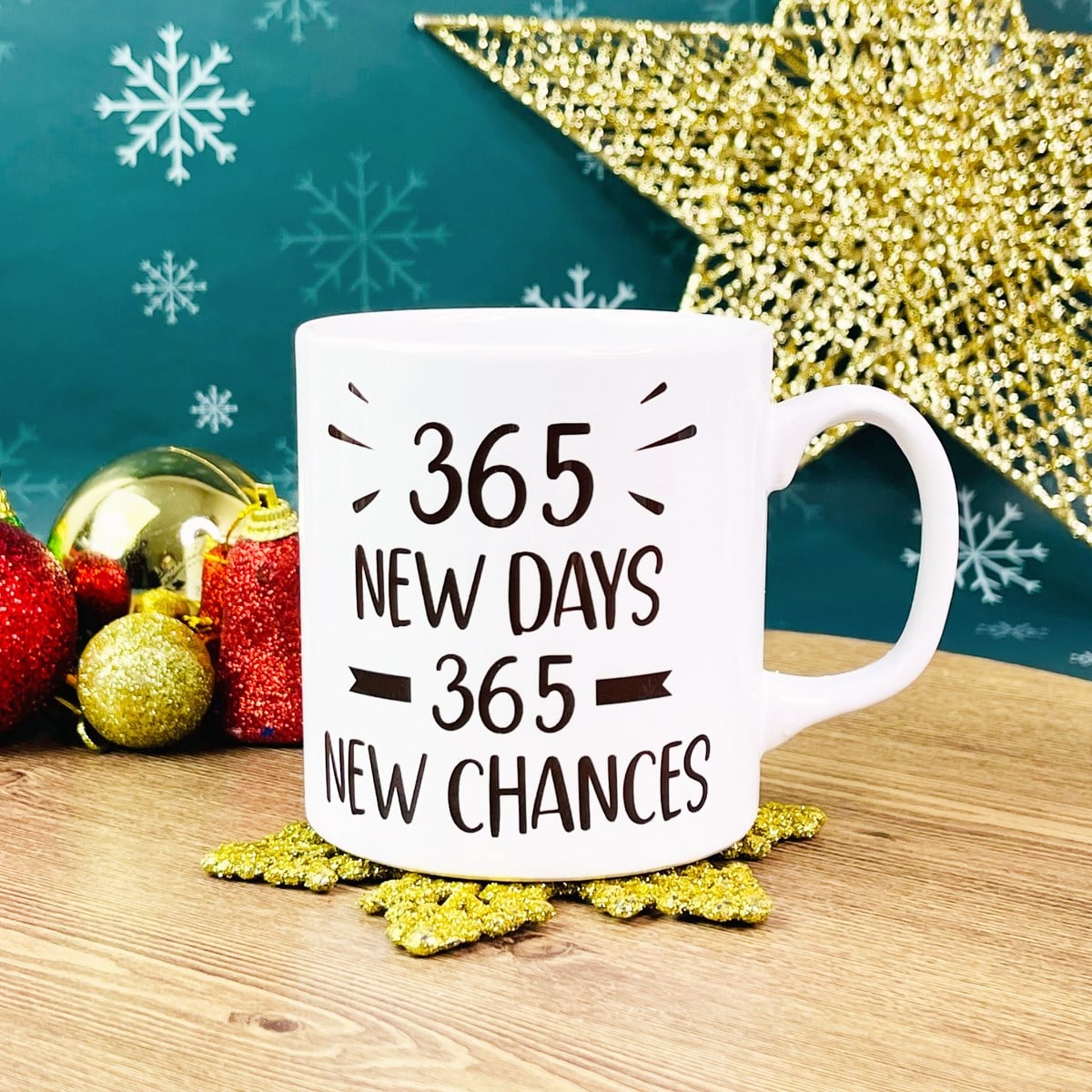 365 Yeni Gün 365 Yeni Şans Yılbaşı Tasarımlı KupagiftmodaGmkp100370