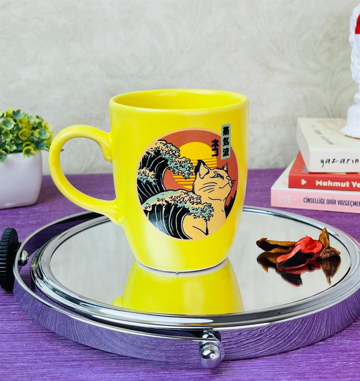 Anime Dalga Tasarımlı 9 Cm Kupa BardakgiftmodaGmkp100289