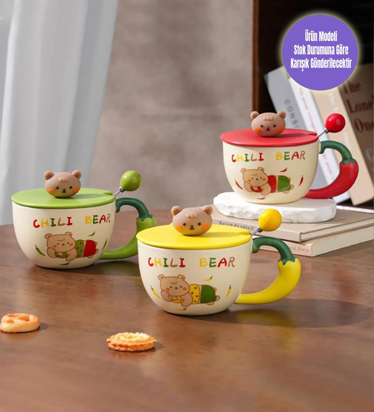 Sevimli Ayıcık Temalı Seramik KupagiftmodaBM-1938