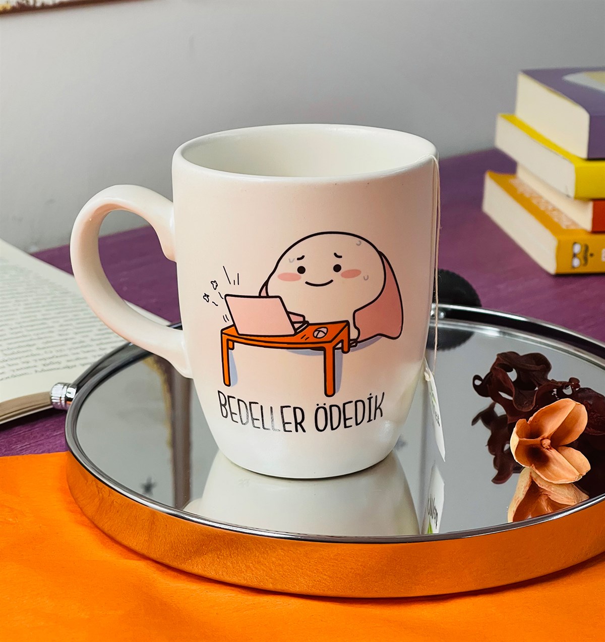 Bedeller Ödedik Tasarımlı 9 Cm Kupa BardakgiftmodaGmkp100210