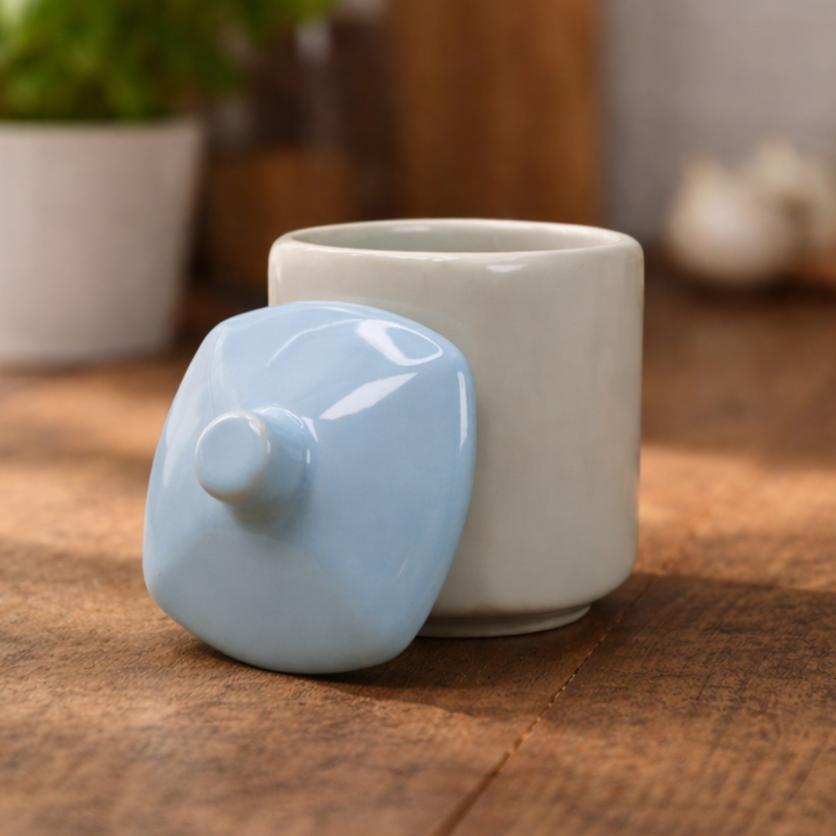 Kapaklı Minimal Seramik ŞekerlikgiftmodaBMŞ-0001-1