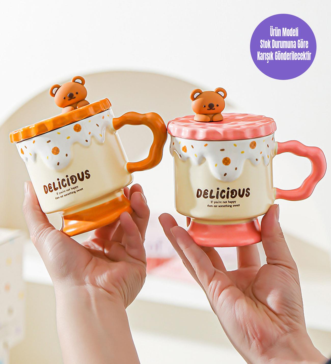 Delicious Bear Temalı Seramik KupagiftmodaBM-2010