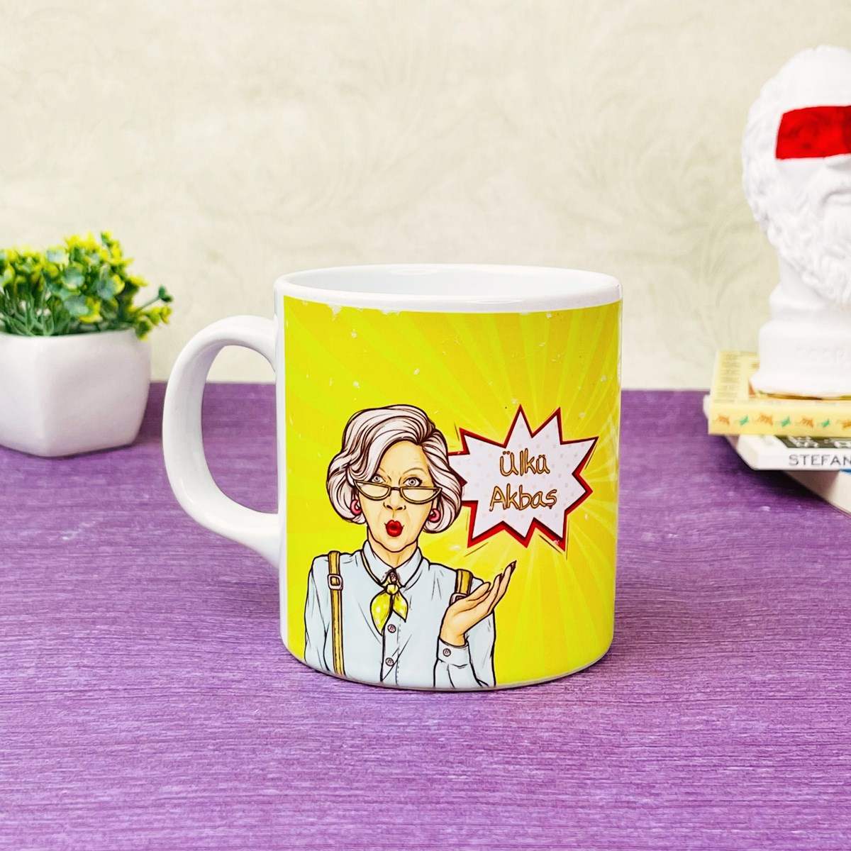 Kişiye Özel Öğretmenler Günün Kutlu Olsun Tasarımlı KupagiftmodaGmkp100336