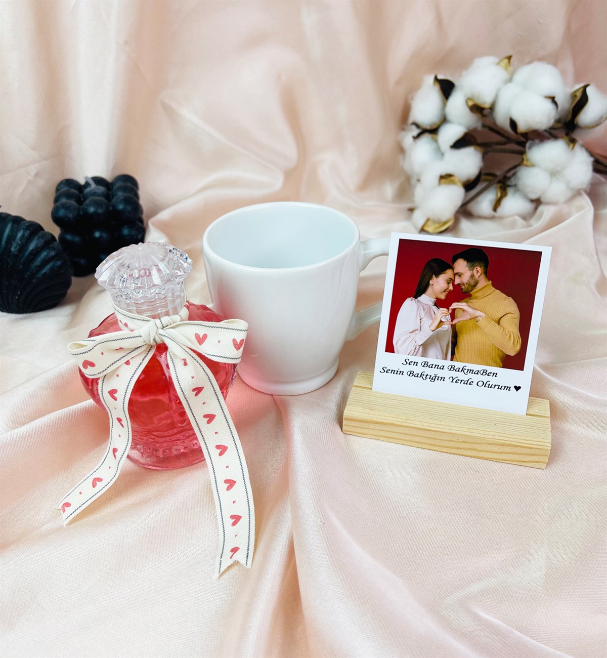 Kişiye Özel Japon Kiraz Çiçeği Esanslı Kolanyalı Sevgiliye Hediye SetigiftmodaGmhs101430