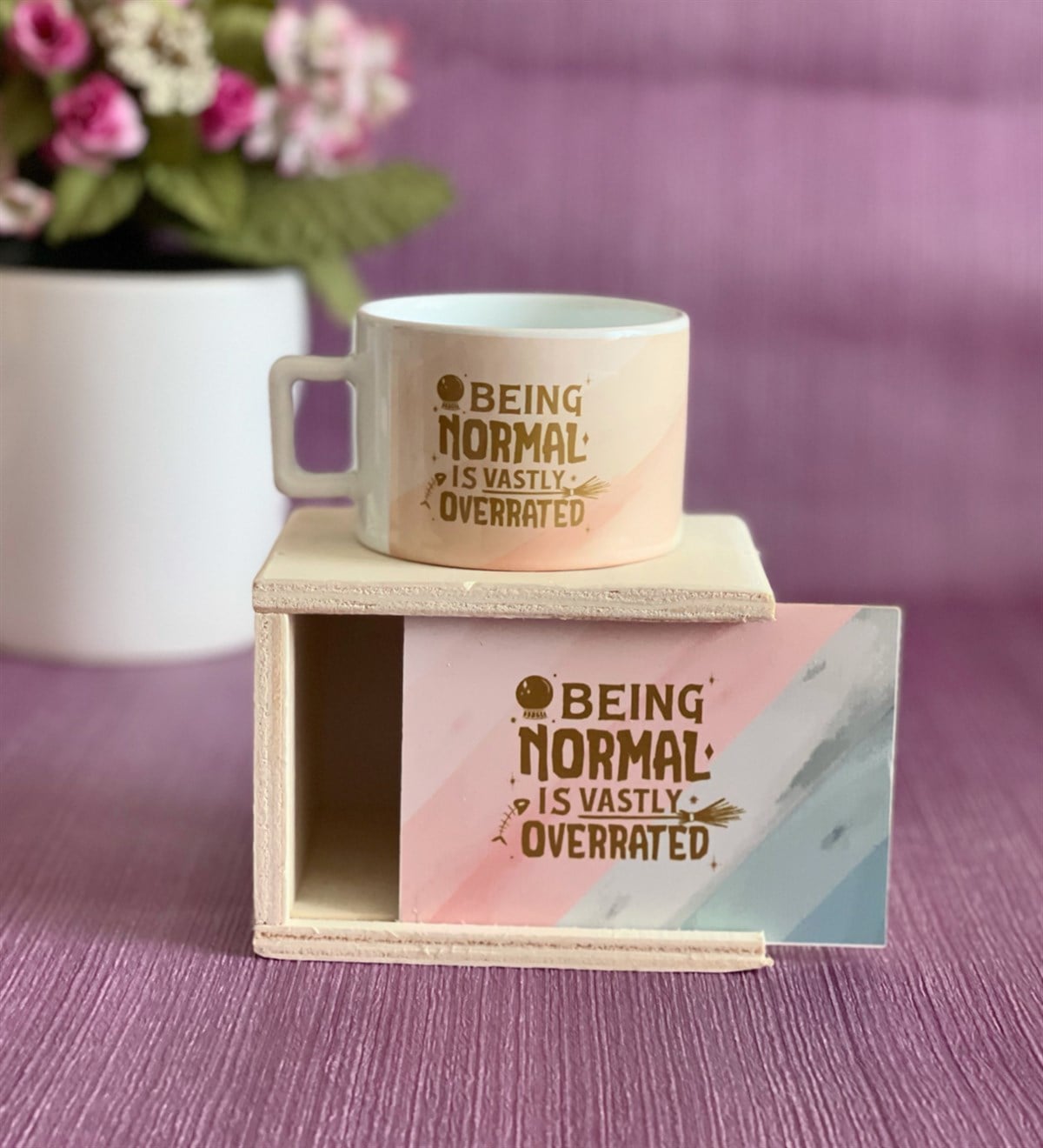 Being Normal Tasarımlı Kutulu KupaGiftmodaGmkp100163