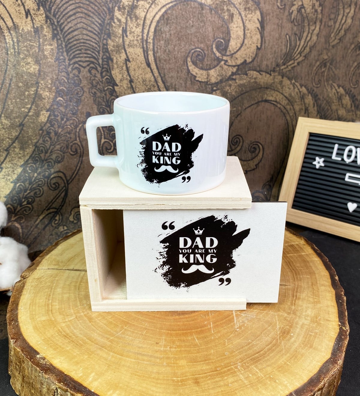 Kral Baba Tasarımlı Kutulu KupagiftmodaGmkp100598