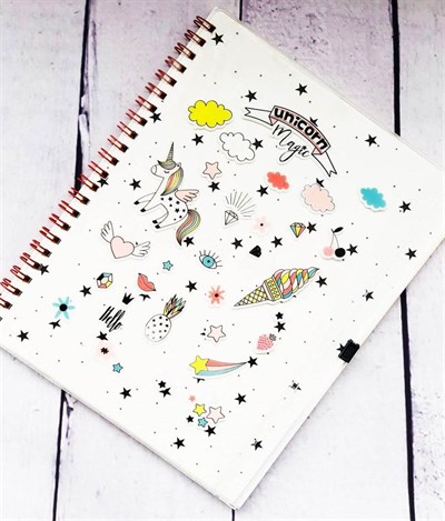 Magic Unicorn Çanta Kapaklı Defter