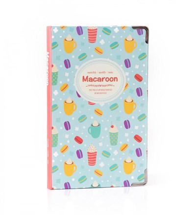 Makaron Tasarımlı Planlayıcı Defter Mavi