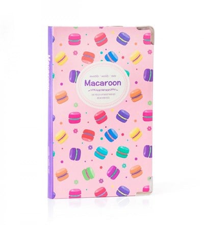 Makaron Tasarımlı Planlayıcı Defter Pembe