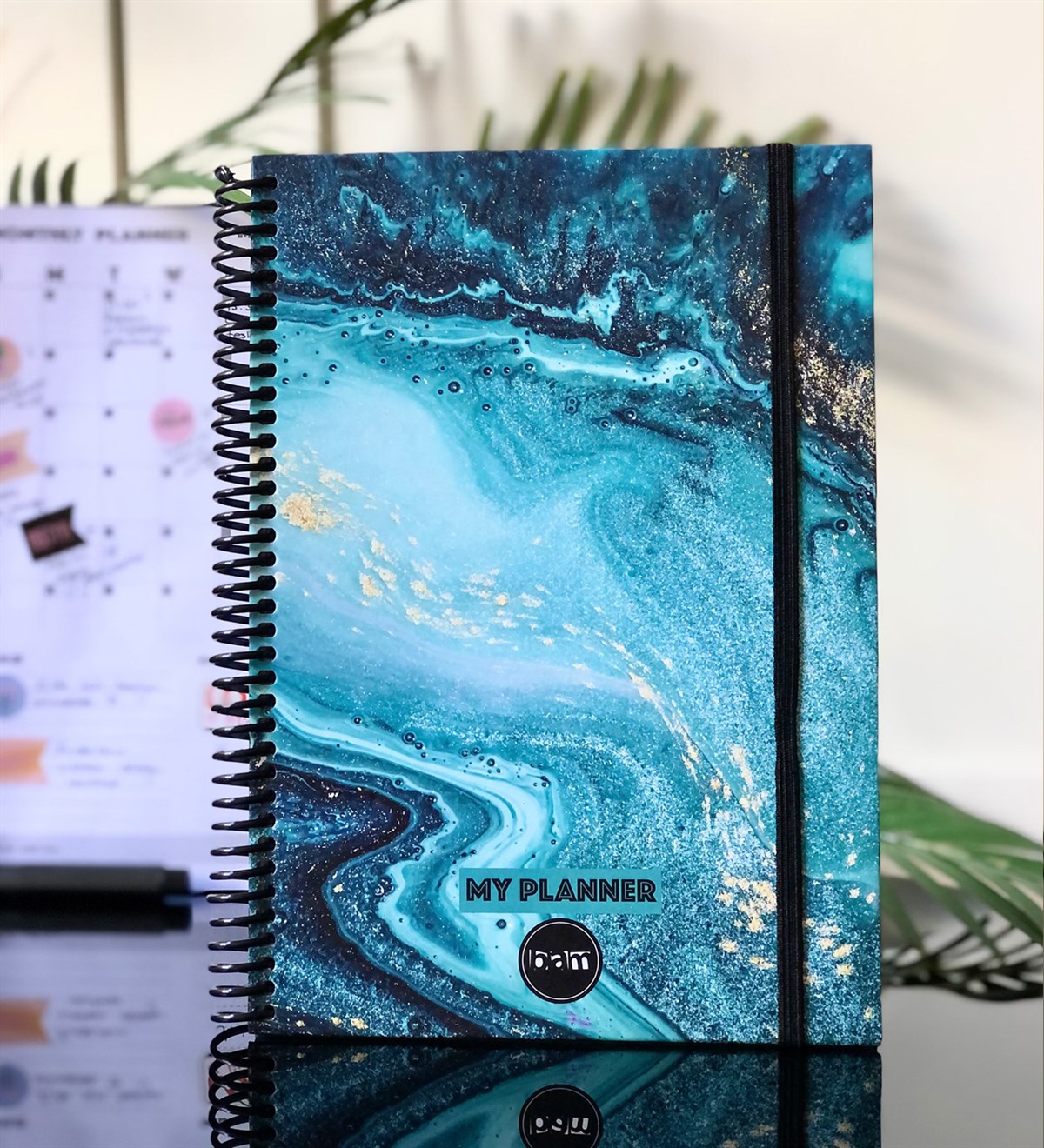 Mavi Ebruli Tarihsiz Haftalık PlanlayıcıGiftmodaGmp-007