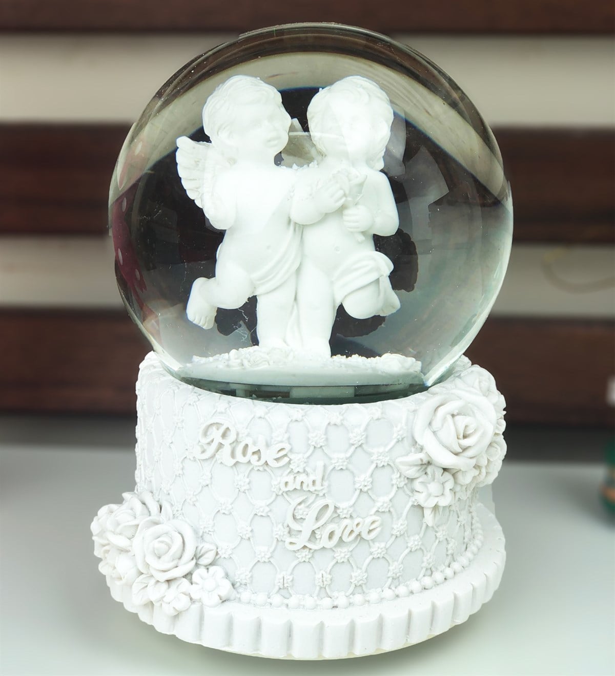 Melek Orta Boy Işıklı  Kar KüresiGiftmodaGm--1445