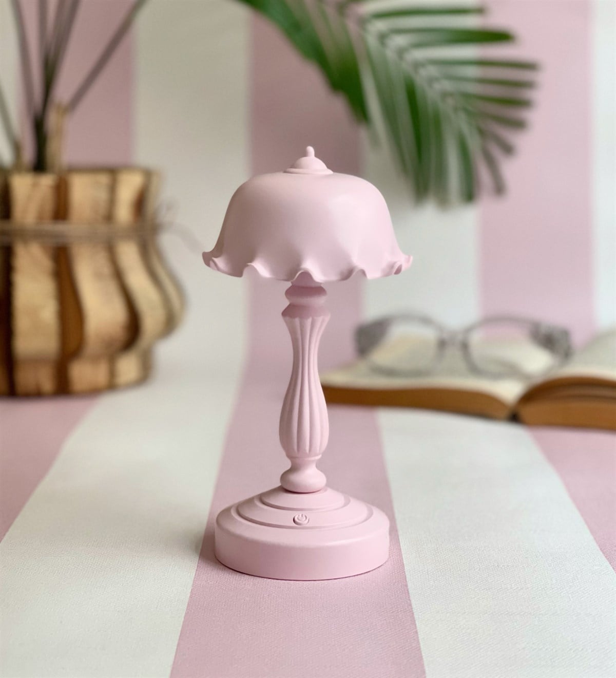 Mini Abajur Masa Lambası PembeGiftmodaGm-4155-Pembe