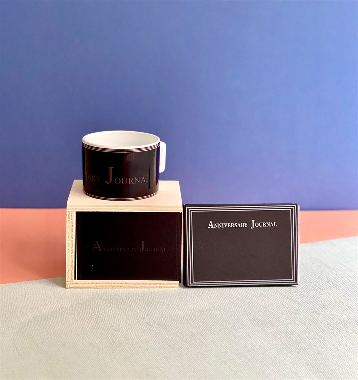 Anniversary Journal Tasarımlı Mini Fotoğraf Albümü ve Kutulu Kupa GiftmodaGmhs101044