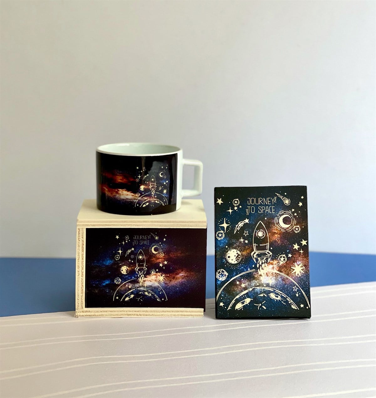 Space Roket Mini Fotoğraf Albümü ve Kutulu Kupa GiftmodaGmhs101060