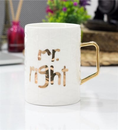Mr. Right Tasarım Porselen Kupa
