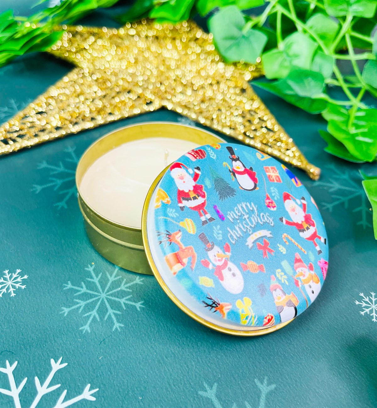 Mutlu Noeller Tasarımlı Kokulu Teneke MumgiftmodaGmmum0019