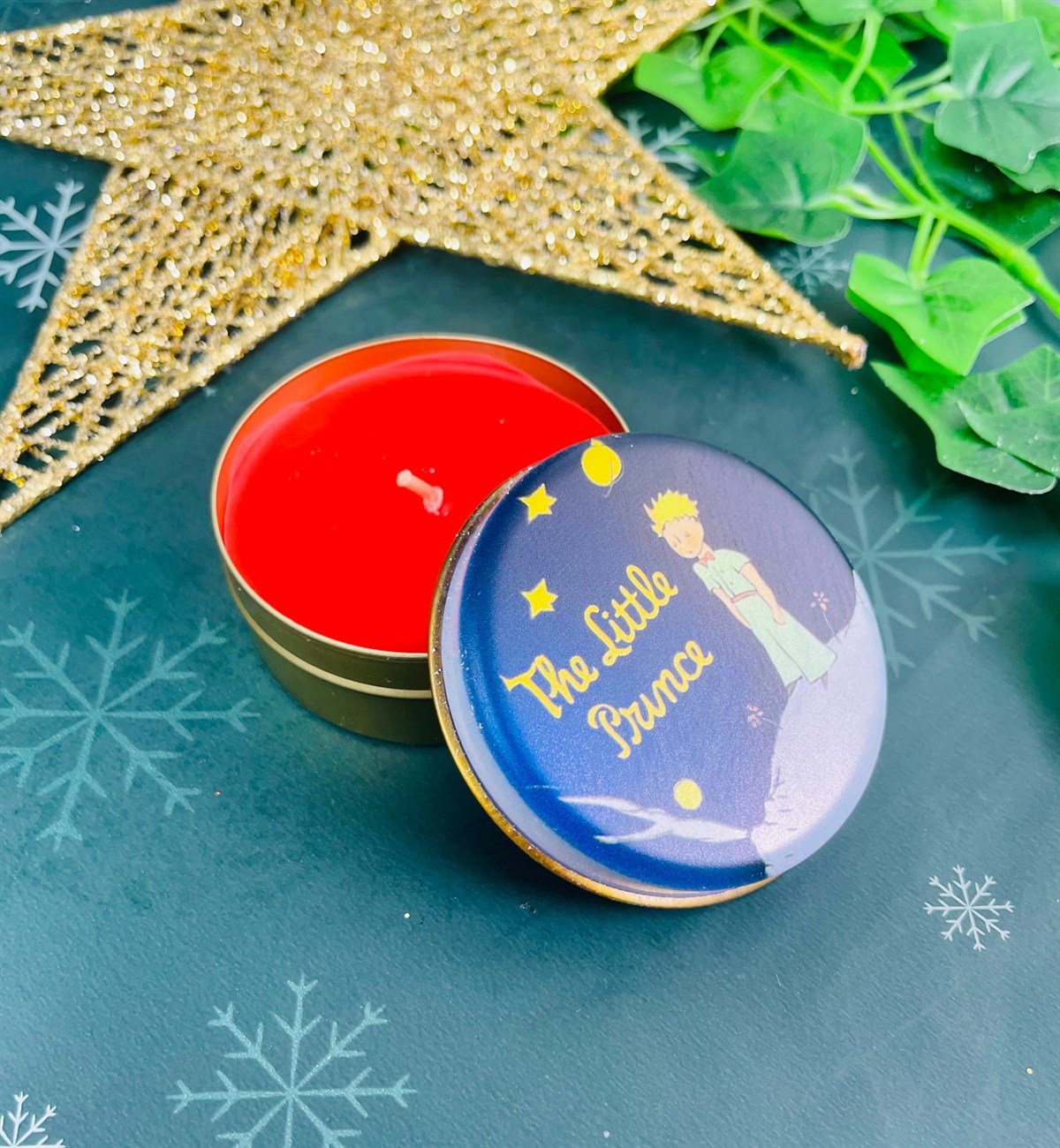 Küçük Prens Tasarımlı Kokulu Teneke MumgiftmodaGmmum0002