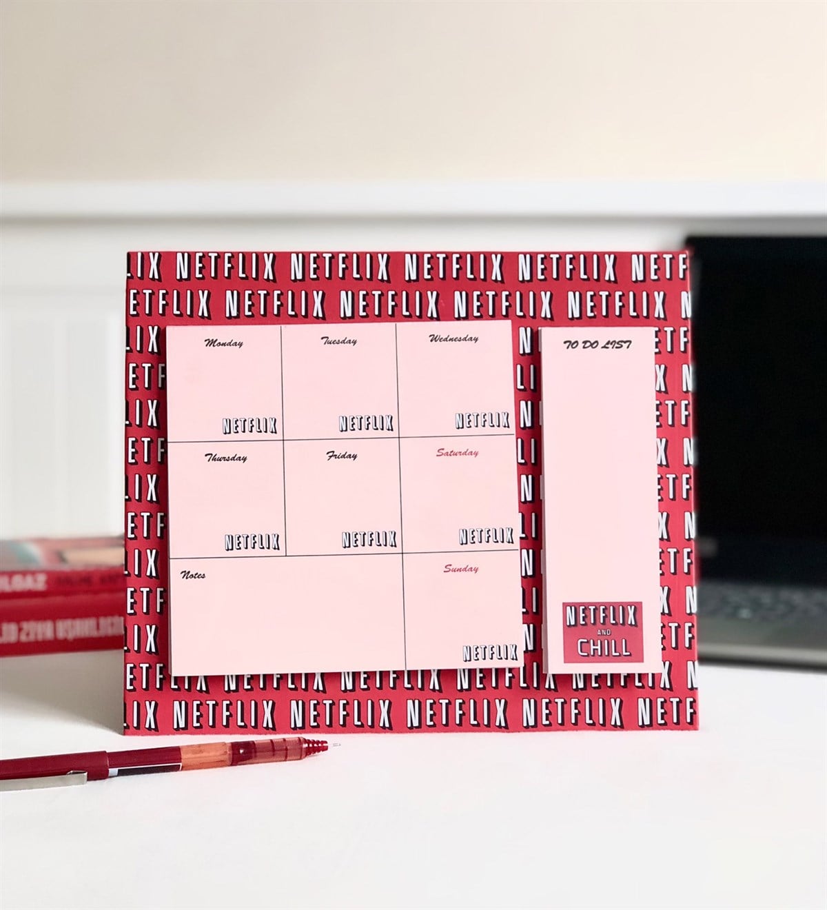 Netflix Tasarımlı Haftalık PlannerGiftmodaNetflix-Planner