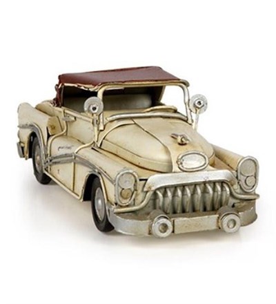 Nostaljik Metal Beyaz Chevrolet