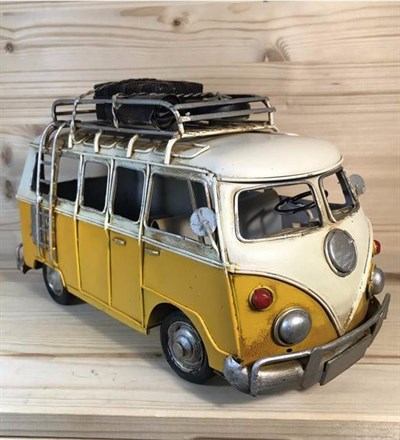Nostaljik Metal Sarı Vosvos Minibüs