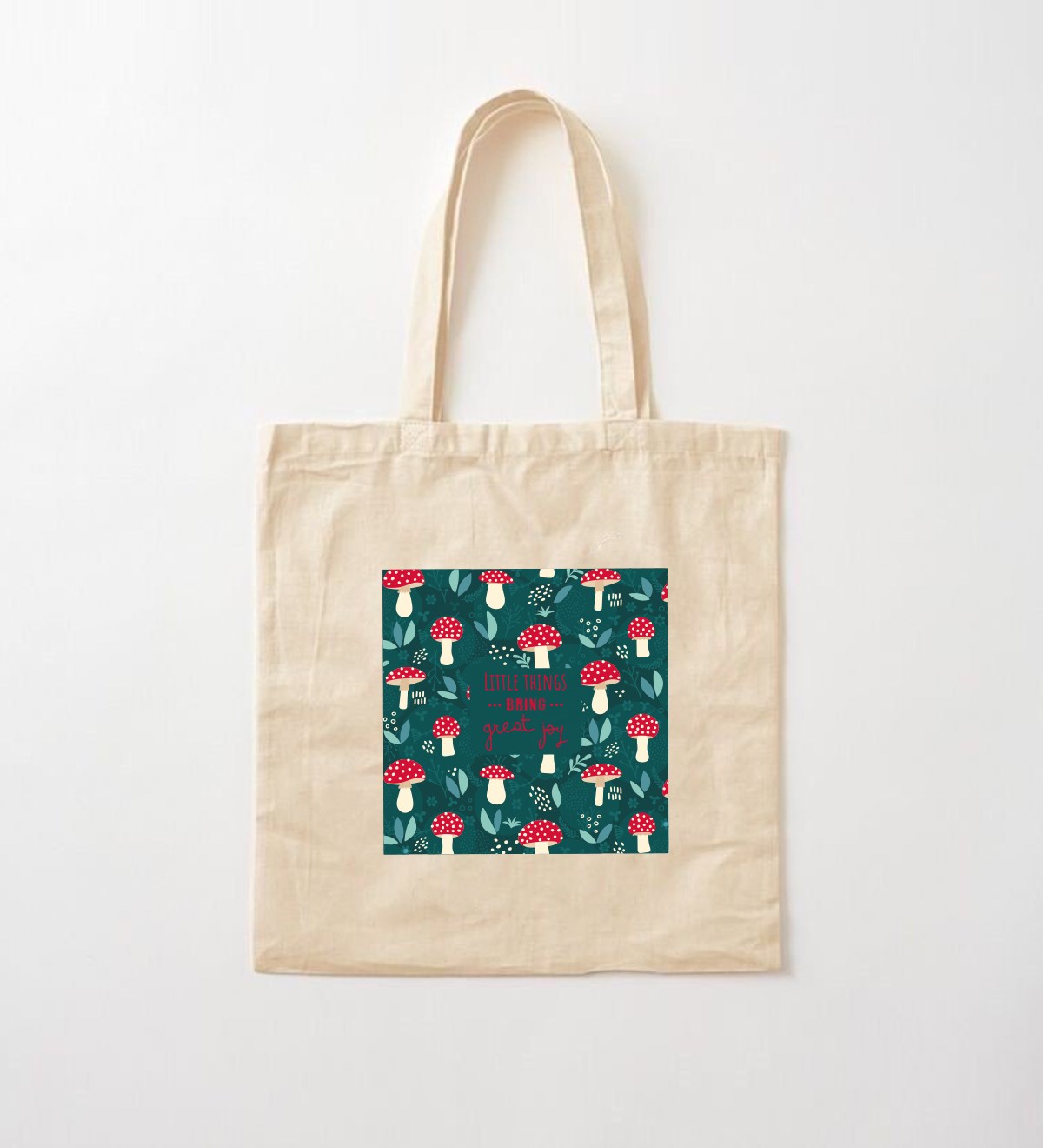 Mantar Motto Tasarımlı Bez ÇantagiftmodaGmcnt100022